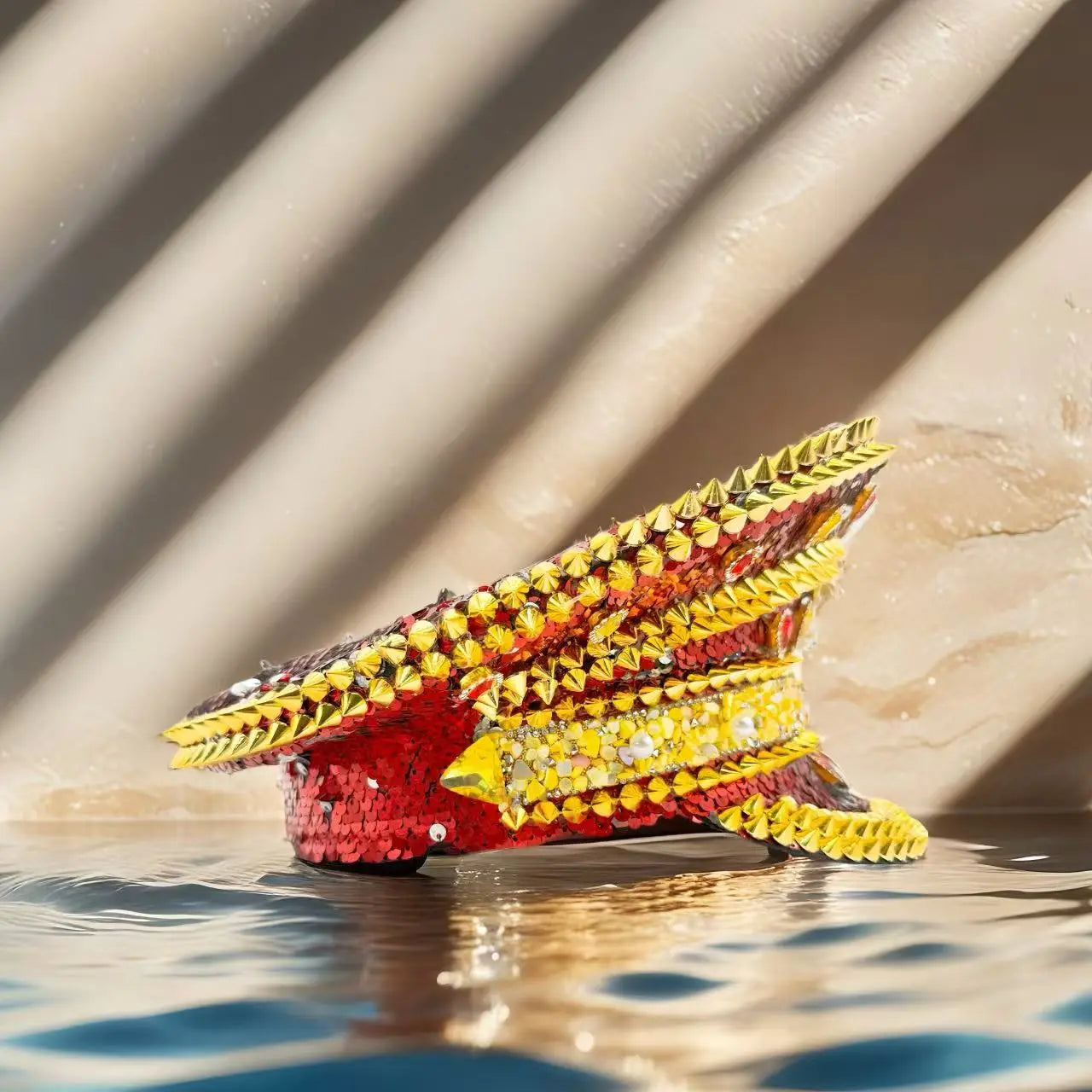 HongLuan Carnival Disco Steampunk Captain Hat Rhinestone for Music Festival Woman, Rave Festivals Accessories & Party Caps Man