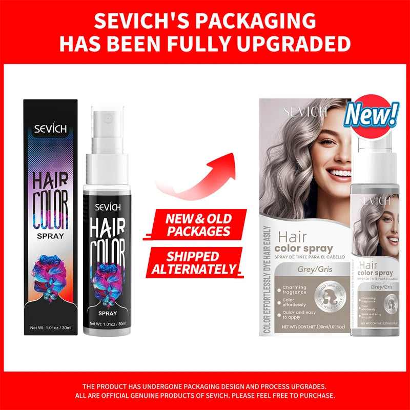 Hair Color Spray Hairs Dyed Hair Colour Styling Product Long Lasting Dye for Hair Beards Coloring Temporary Hair Colour Cream
