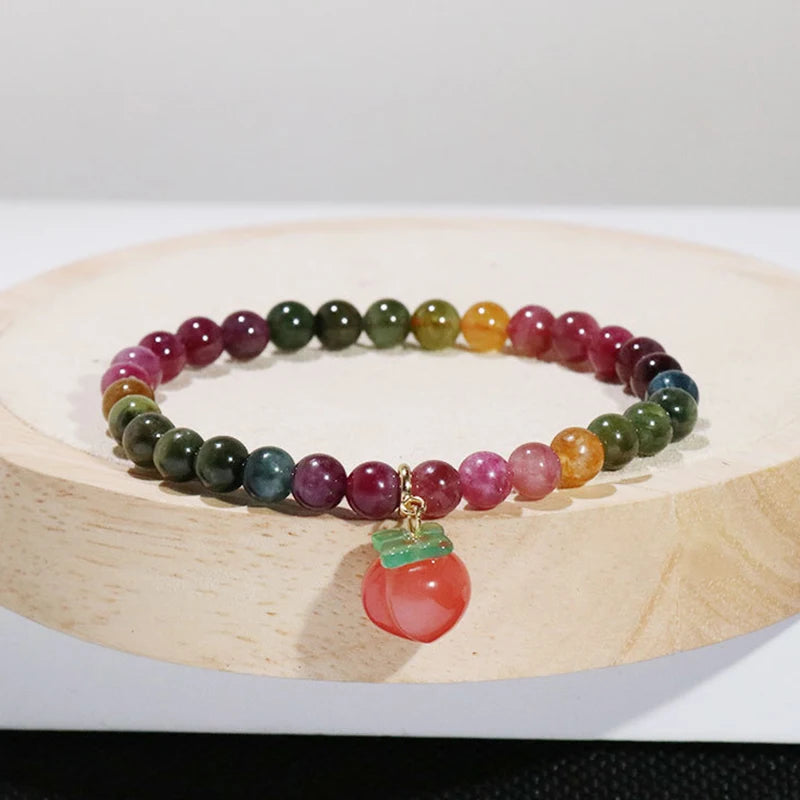 Natural Crystal Stone Beaded Bracelets for Women Anti Anxiety Healing Energy Money Wealth Prosperity Abundance Luck Feng Shui