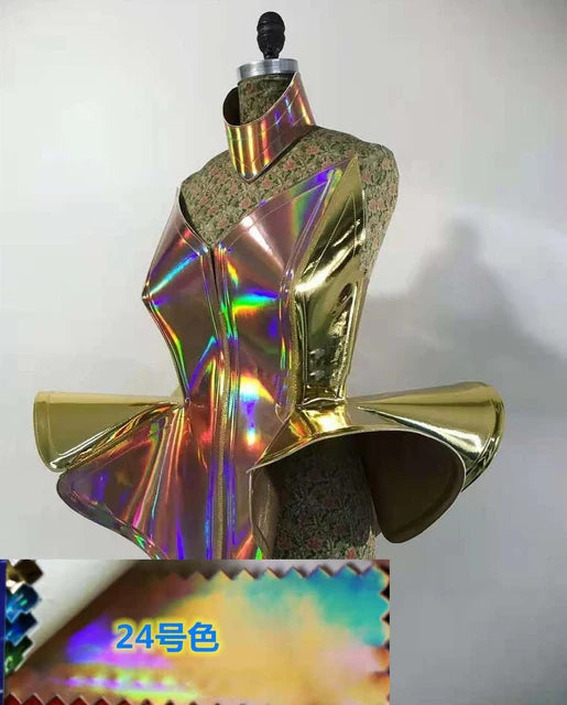 Rave Birthday Party Outfit Stage Costumes Nightclub Dj Singer Gogo Dance Costume Women Festival Clothing Laser Leather Dress