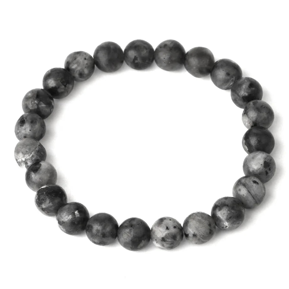 CSJA Women's Natural Stone Crystal Bracelet Love Heart Beaded Sodalite Tiger Eye Rose Quartz Amethyst Friendship G909 ﻿