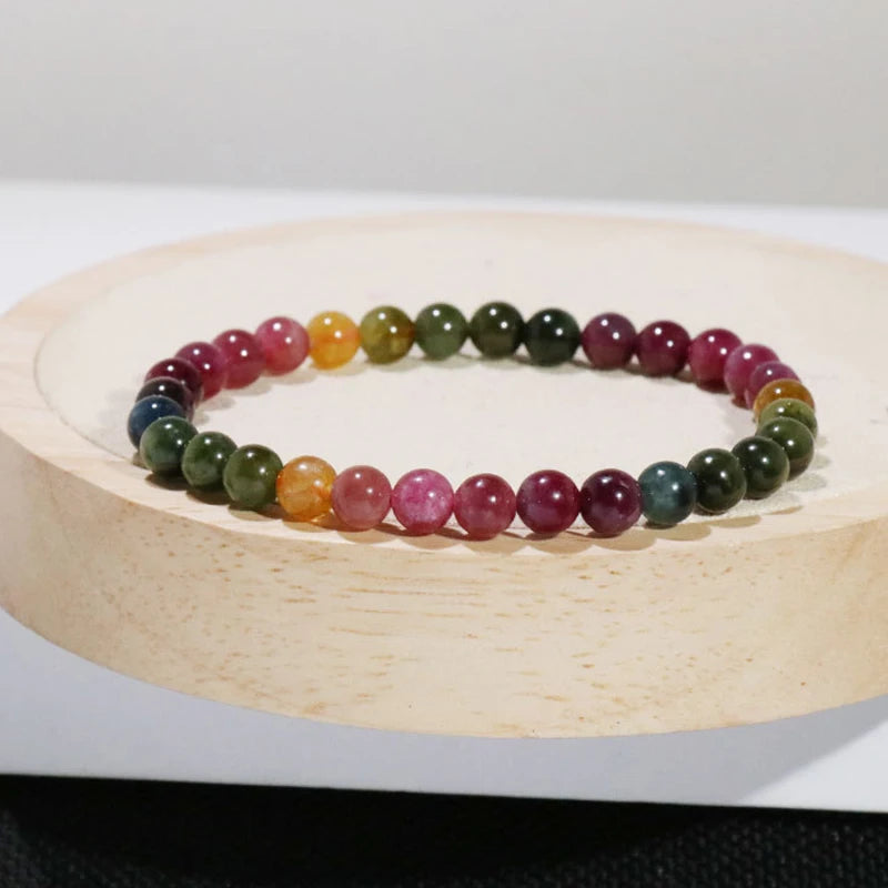 Natural Crystal Stone Beaded Bracelets for Women Anti Anxiety Healing Energy Money Wealth Prosperity Abundance Luck Feng Shui