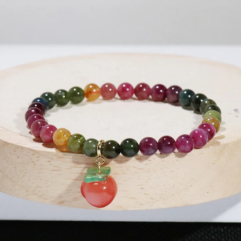 Natural Crystal Stone Beaded Bracelets for Women Anti Anxiety Healing Energy Money Wealth Prosperity Abundance Luck Feng Shui