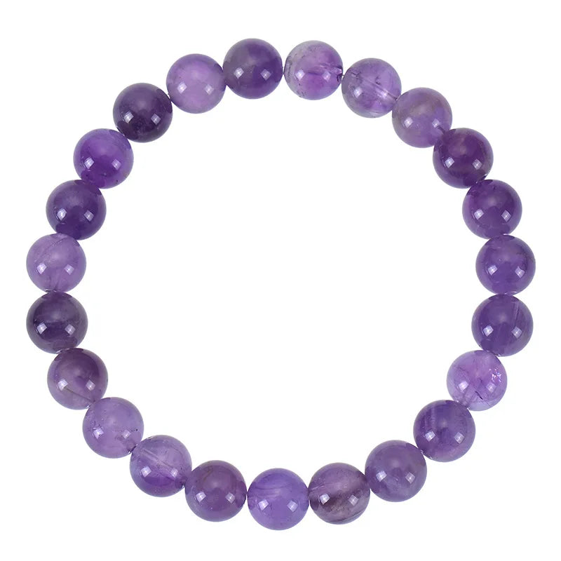 Natural Stone Beaded Bracelets With Card 8mm Apatite Amethysts Carnelian Tiger Eye Stone Stretch Bracelets For Women Men Jewelry