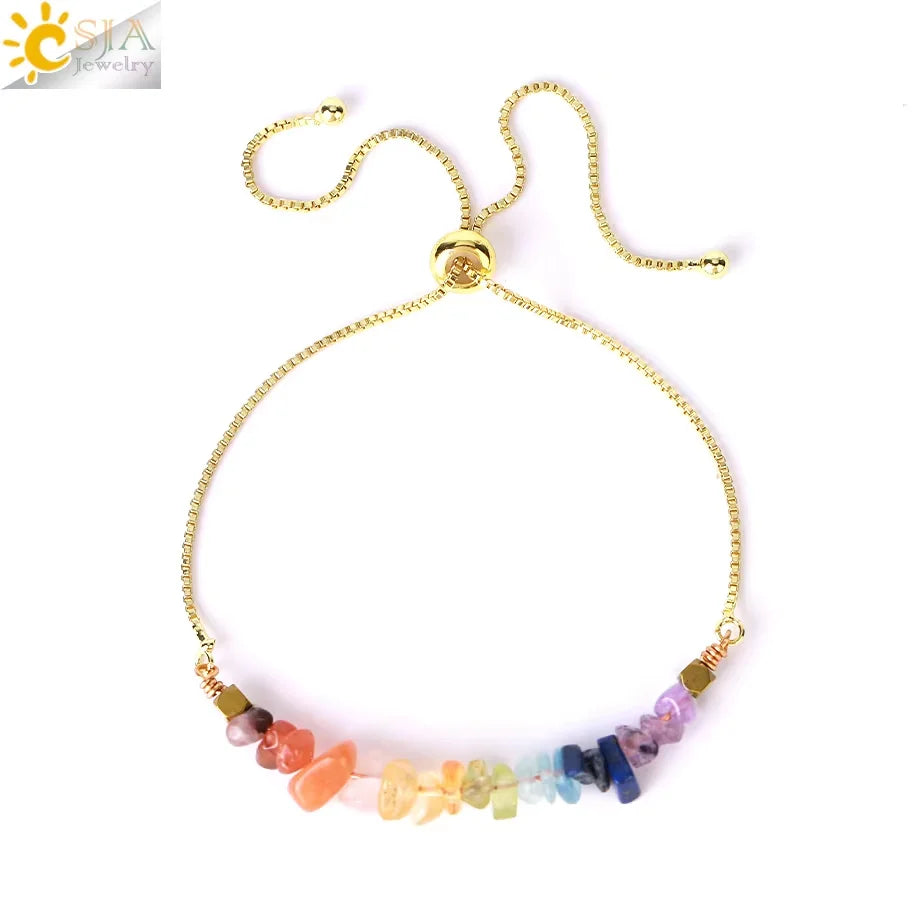 Natural Stone Beads Bracelet for Women Heart Charm Amethysts Crystal Quartzs Tiger Eye Elastic Bangles Reiki Jewelry Gift H543