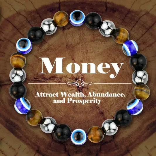 Stone Symbolic Bracelet for Women Men Rich Wealth Protection Confidence Beaded Bracelet Friendship Jewelry Birthday Gift