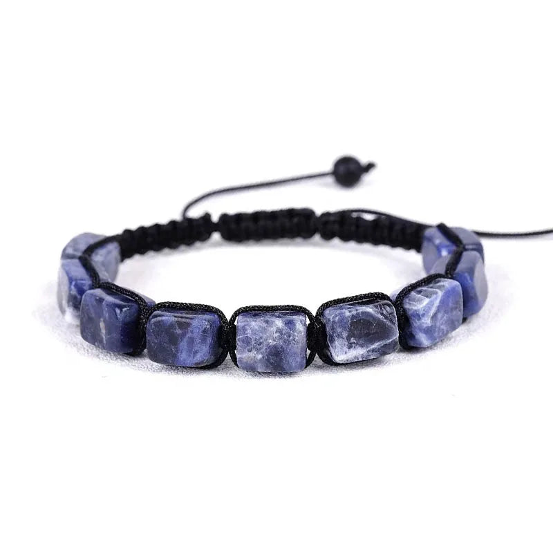 Natural Stone Bracelet for Women 7 Colors Chakra Stones Beads Bracelets Men Lucky Health Hand Jewelry Gifts Adjustable
