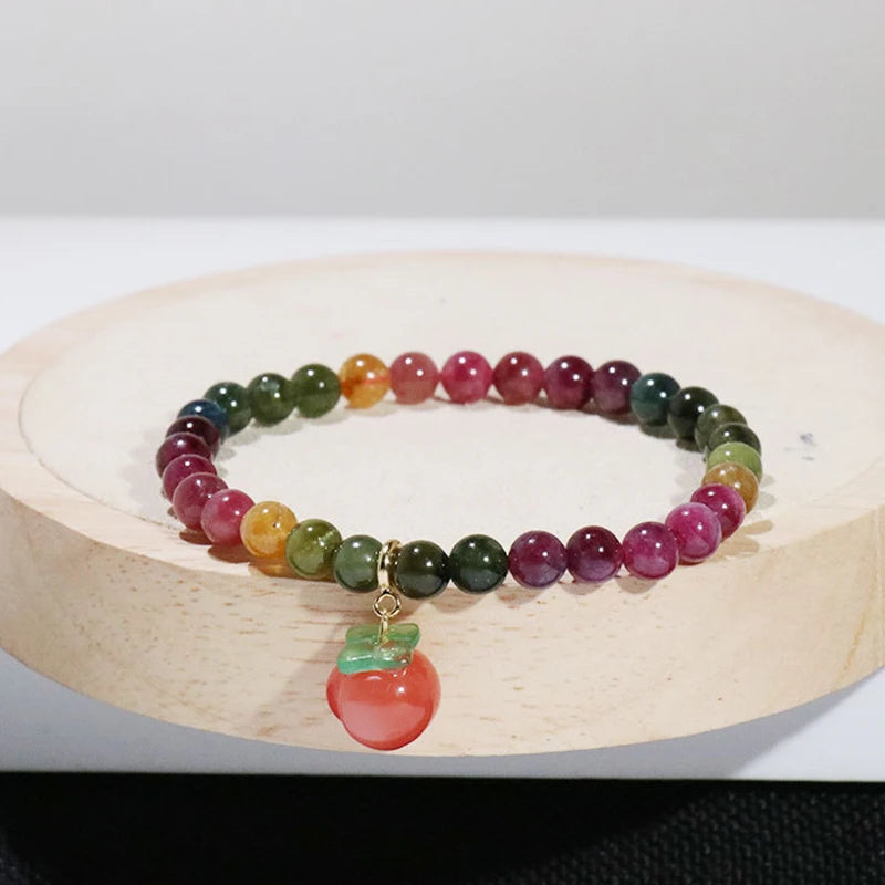 Natural Crystal Stone Beaded Bracelets for Women Anti Anxiety Healing Energy Money Wealth Prosperity Abundance Luck Feng Shui