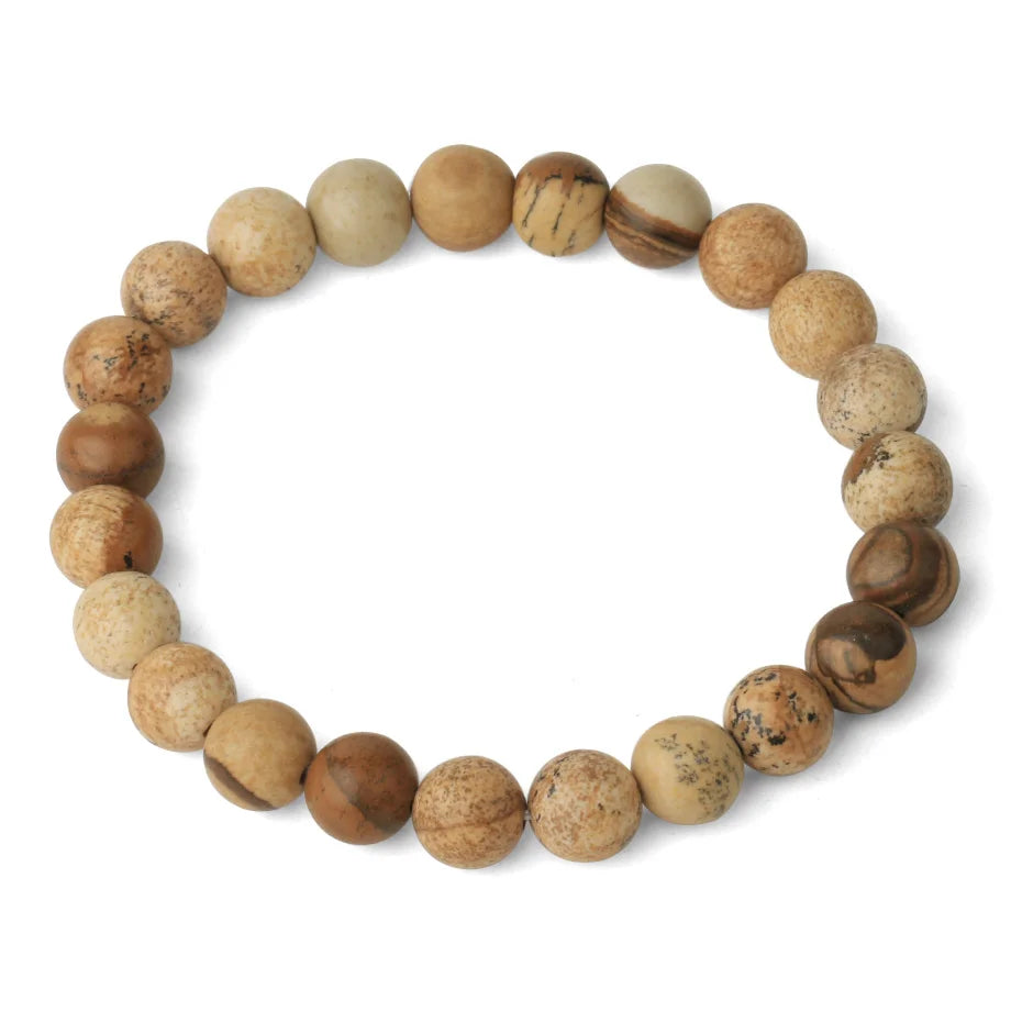 CSJA Women's Natural Stone Crystal Bracelet Love Heart Beaded Sodalite Tiger Eye Rose Quartz Amethyst Friendship G909 ﻿