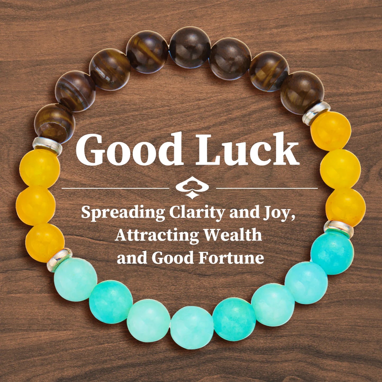 Classic Natural Stone Relieve Stress Anxiety Bracelet for Women Attract Good Luck Protection Tiger Eye Beads Bangles Jewelry