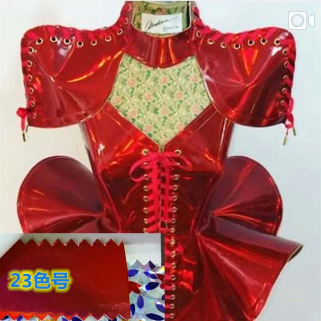 Rave Birthday Party Outfit Stage Costumes Nightclub Dj Singer Gogo Dance Costume Women Festival Clothing Laser Leather Dress