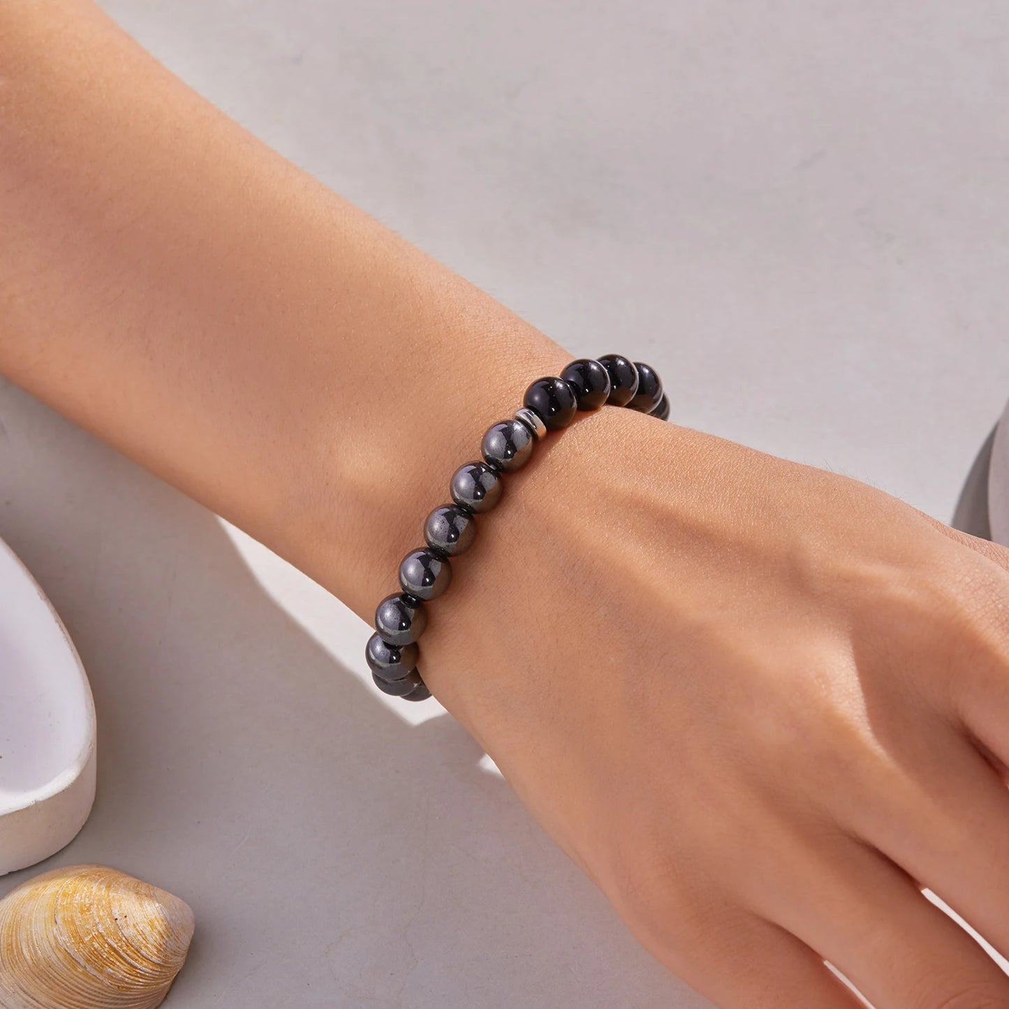 Classic Natural Stone Relieve Stress Anxiety Bracelet for Women Attract Good Luck Protection Tiger Eye Beads Bangles Jewelry