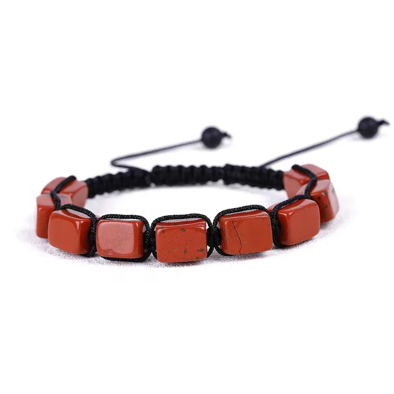Natural Stone Bracelet for Women 7 Colors Chakra Stones Beads Bracelets Men Lucky Health Hand Jewelry Gifts Adjustable
